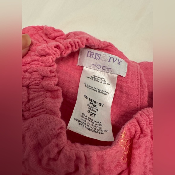 Pink Ruffled Kids Outfit - Picture 2 of 3